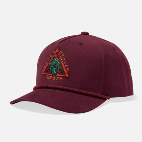 BRIXTON PUFF C MP SNAPBACK MAHOGANY