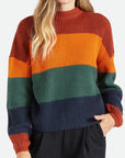 BRIXTON WOMENS MADERO SWEATER BURNT HENNA