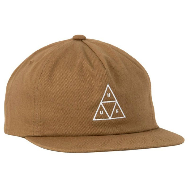 HUF ESSENTIALS BOX SNAPBACK UNSTRUCTURED TOFFEE - The Drive Skateshop