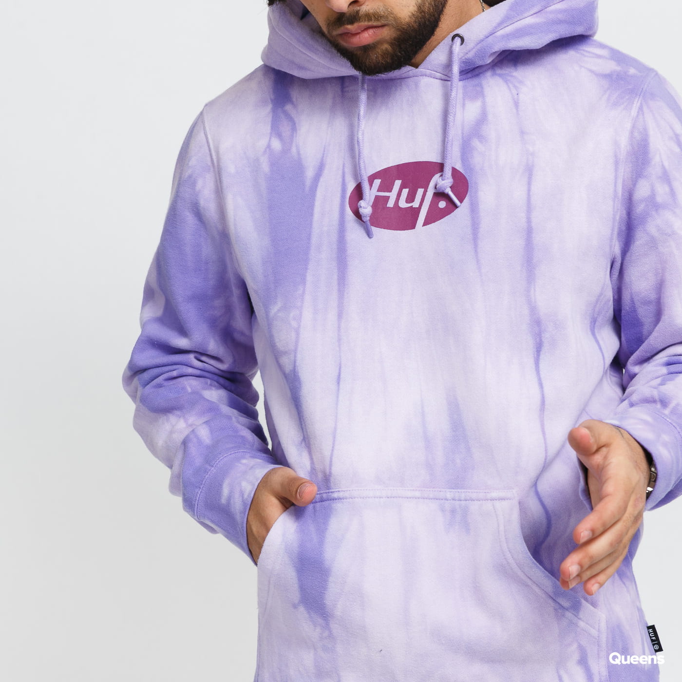 HUF SWEATER REALAX TIEDYE VIOLET - The Drive Skateshop