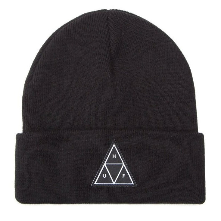 HUF TT CUFF BEANIE BLACK - The Drive Skateshop