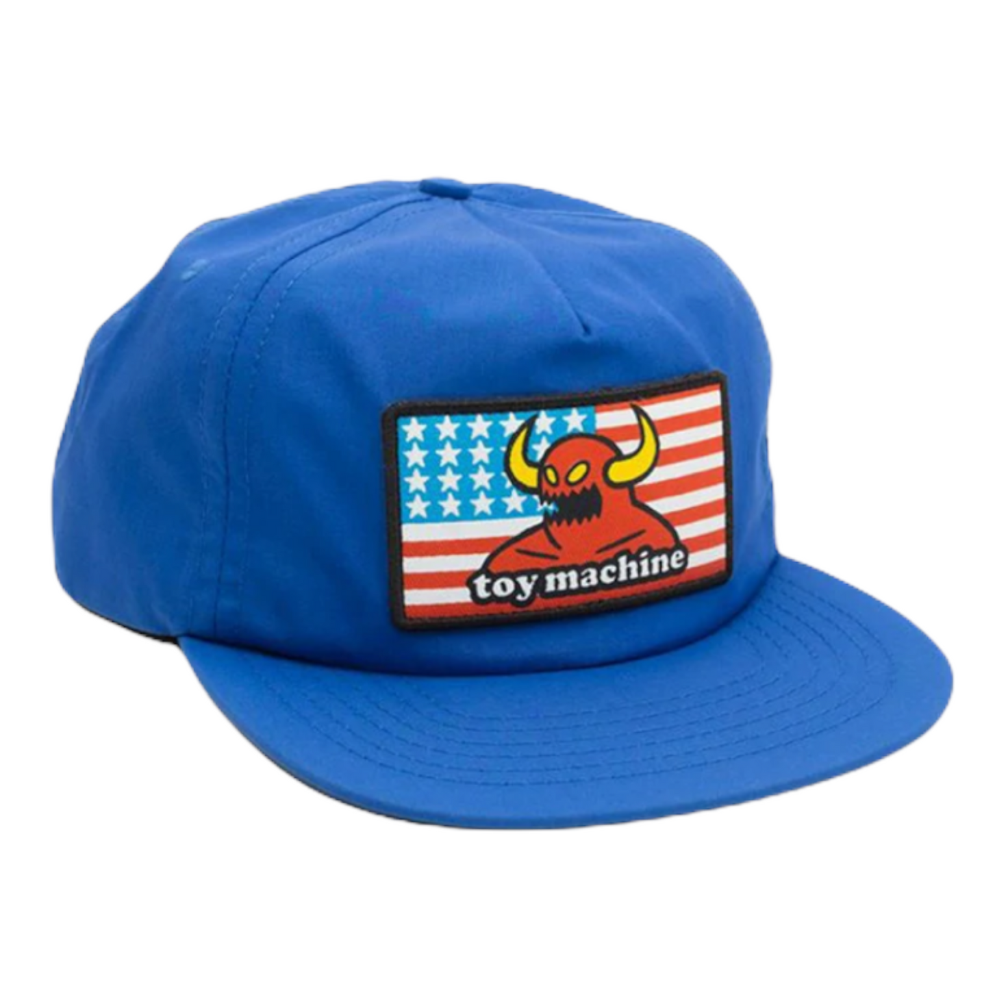 TOY MACHINE HAT AMERICAN MONSTER UNSTRUCTURED BLUE - The Drive Skateshop