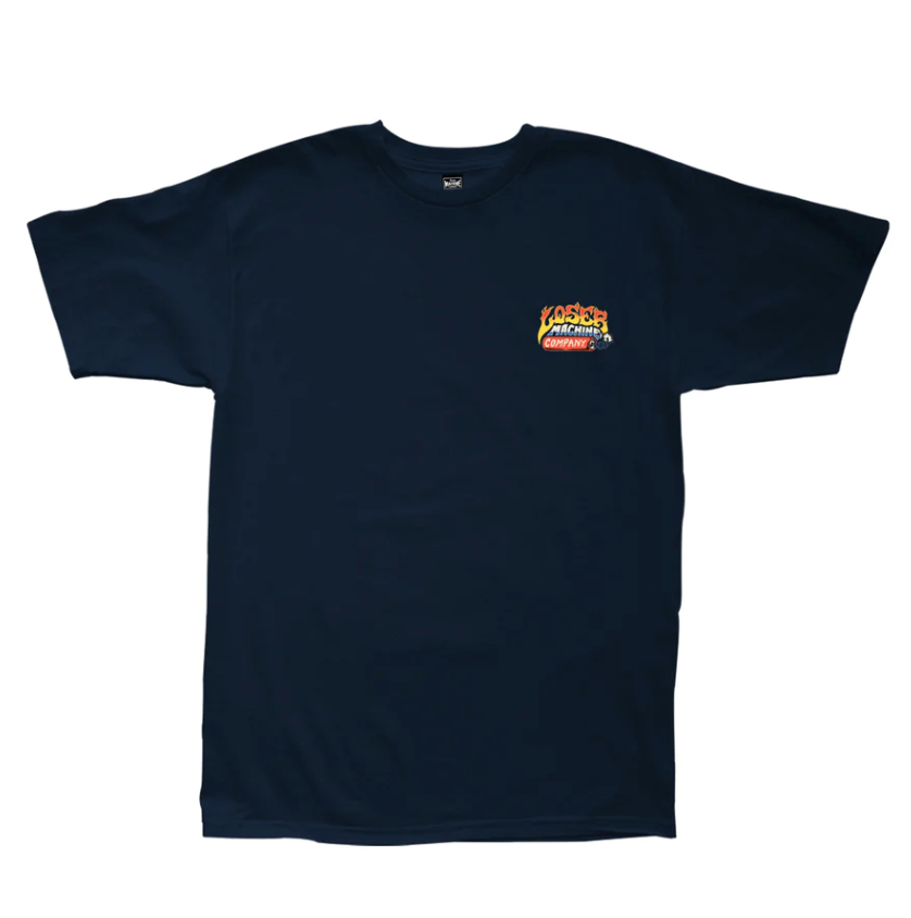 LOSER MACHINE FLAMIN DEVILS T-SHIRT NAVY
