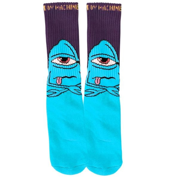 TOY MACHINE SOCKS - BORED SECT BLUE - The Drive Skateshop