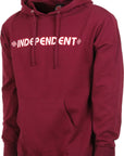 INDEPENDENT HOODIE BAR/CROSS MAROON - The Drive Skateshop