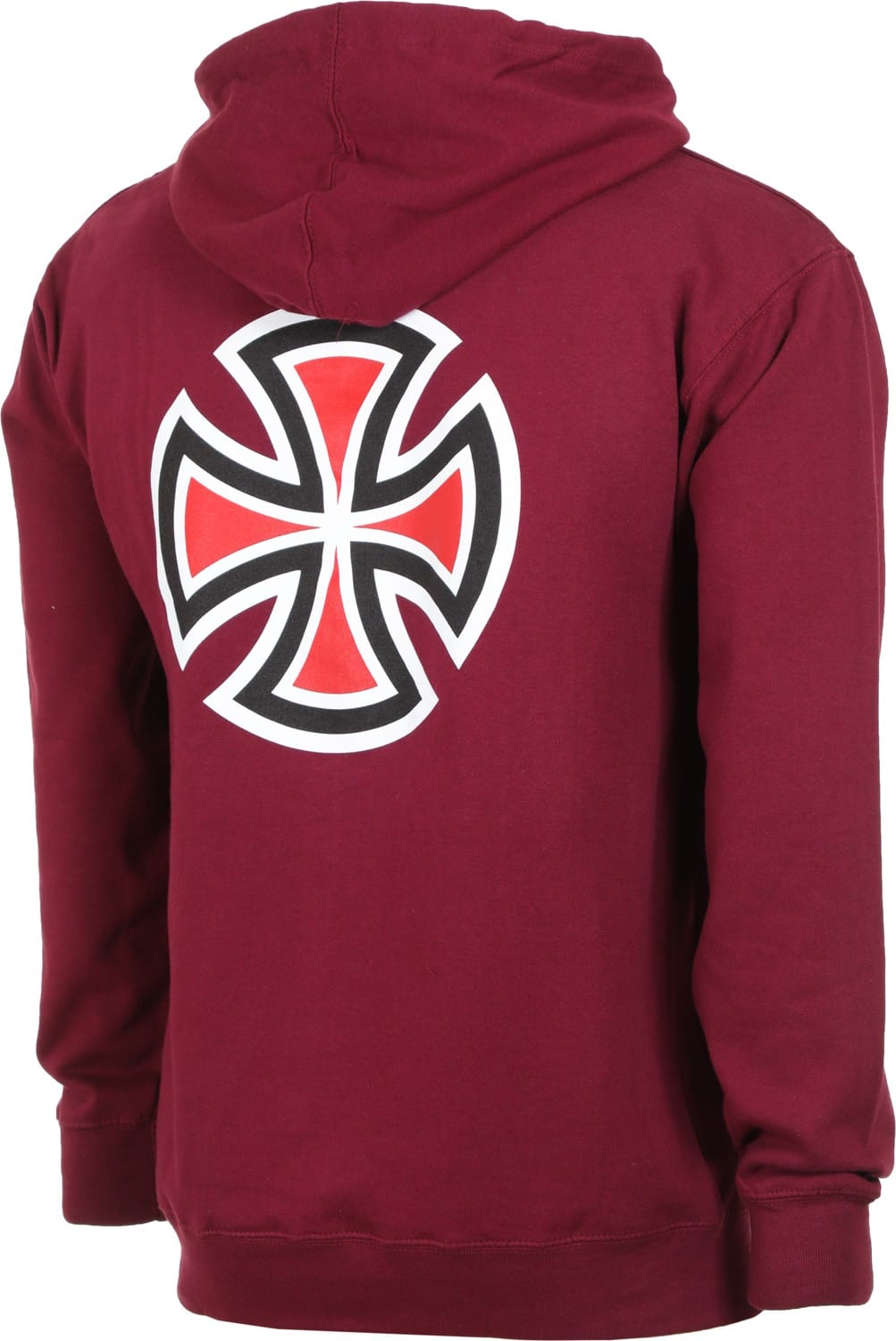 INDEPENDENT HOODIE BAR/CROSS MAROON - The Drive Skateshop