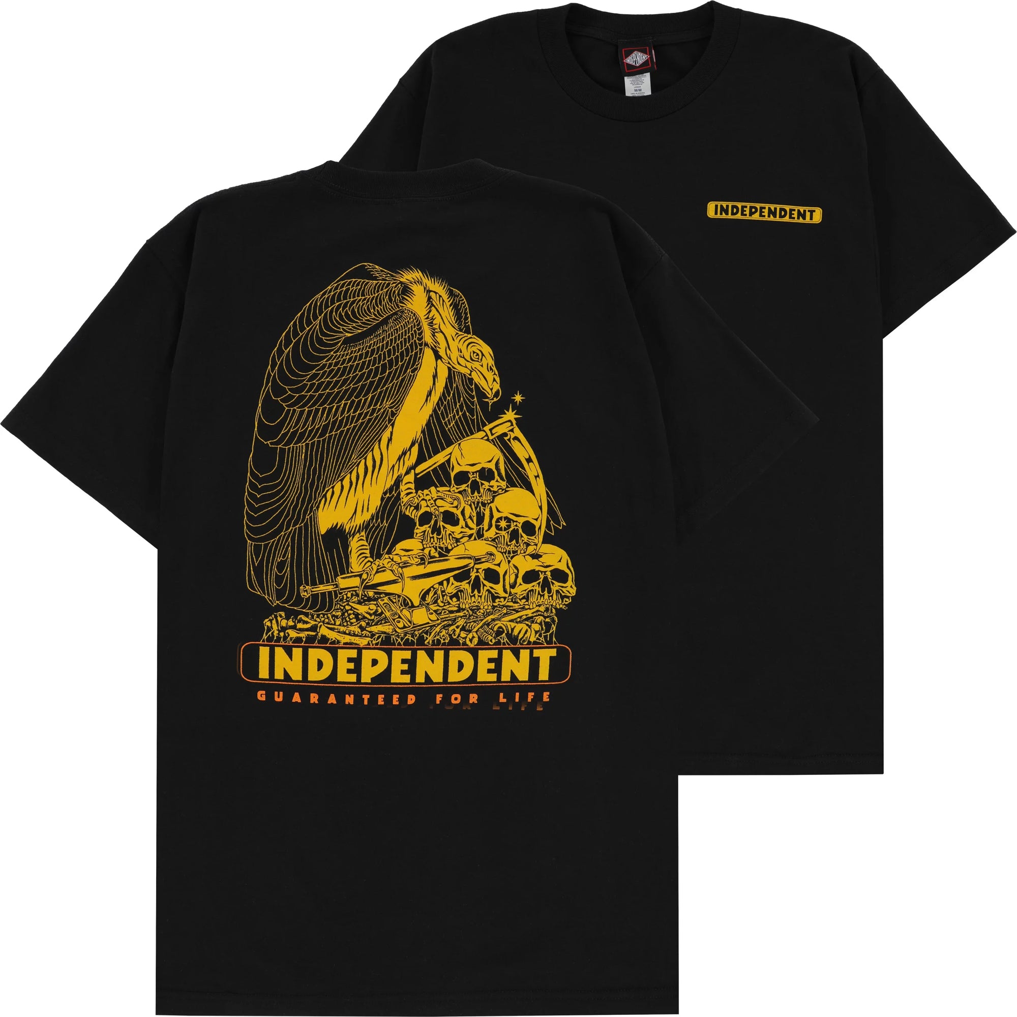 INDEPENDENT T-SHIRT GFL BONEYARD BLACK - The Drive Skateshop