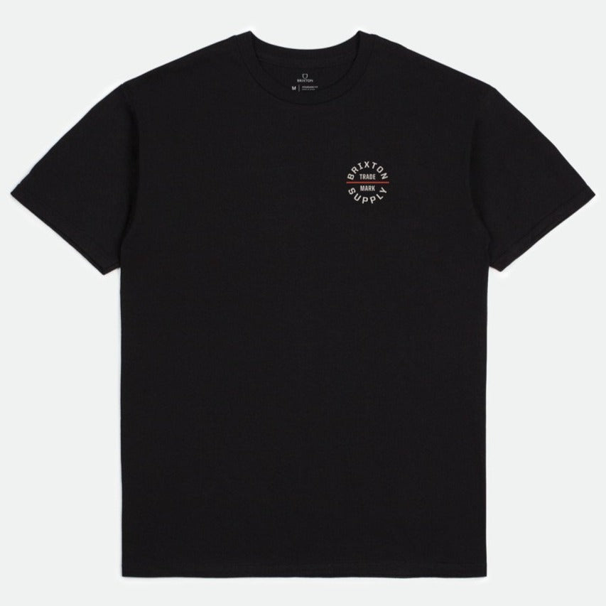 BRIXTON T-SHIRT OATH V BLACK/VANILLA - The Drive Skateshop
