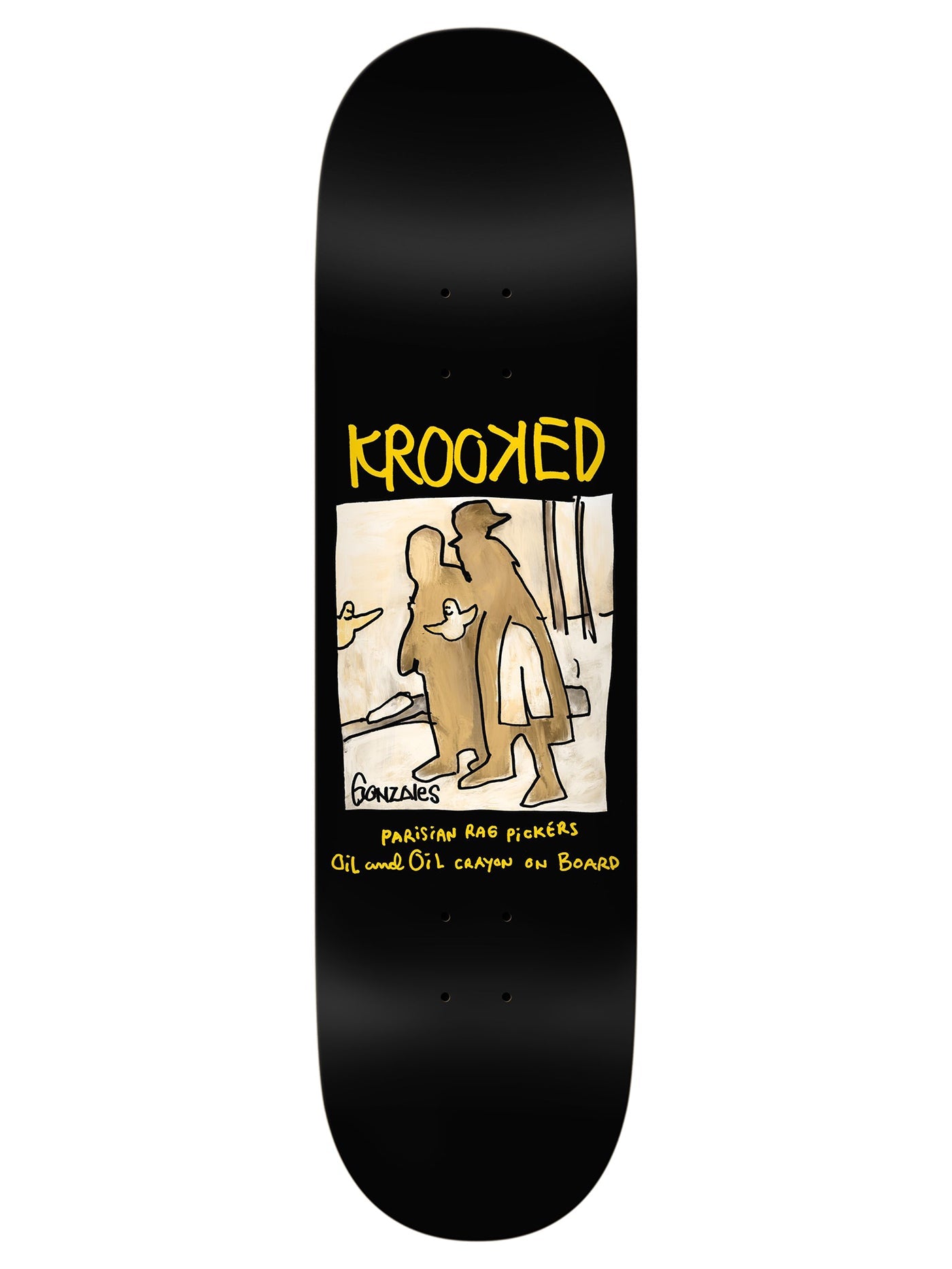 KROOKED DECK GONZ OIL AND CRAYON (8.75")