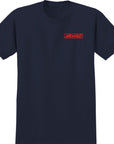 KROOKED MOONSMILE SS T-SHIRT NAVY - The Drive Skateshop