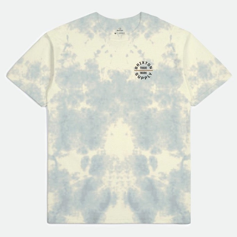 BRIXTON OATH S/S T-SHIRT YELLOW TIE DYE