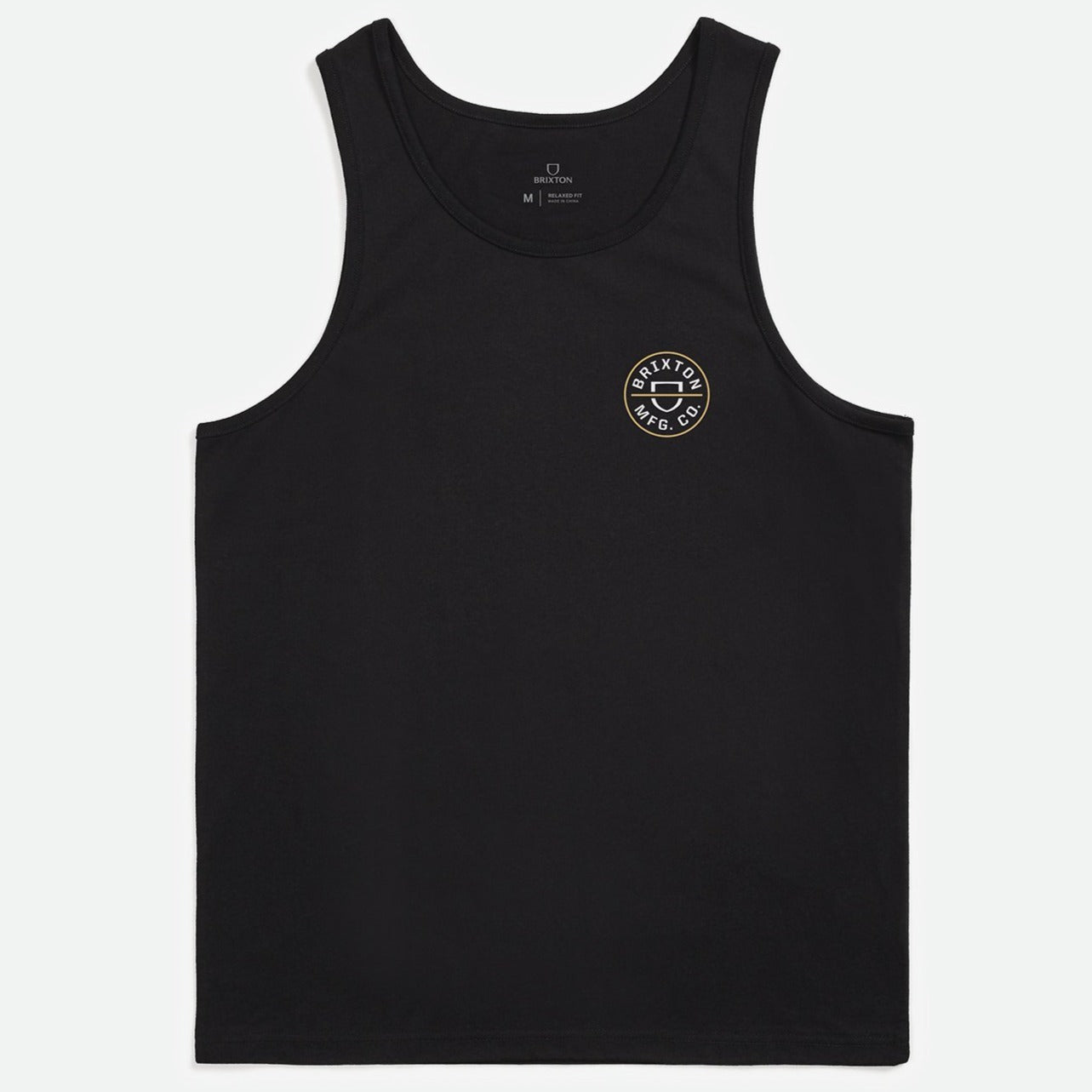 BRIXTON CREST TANK TOP BLACK/BLONDE