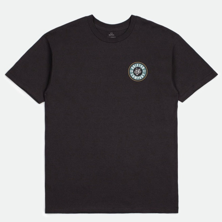 BRIXTON T-SHIRT RAGE WASHED BLACK
