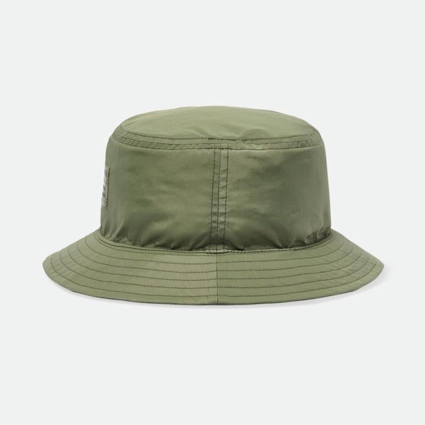 BRIXTON VINTAGE NYLON PACKABLE BUCKET OLIVE SURPLUS - The Drive Skateshop