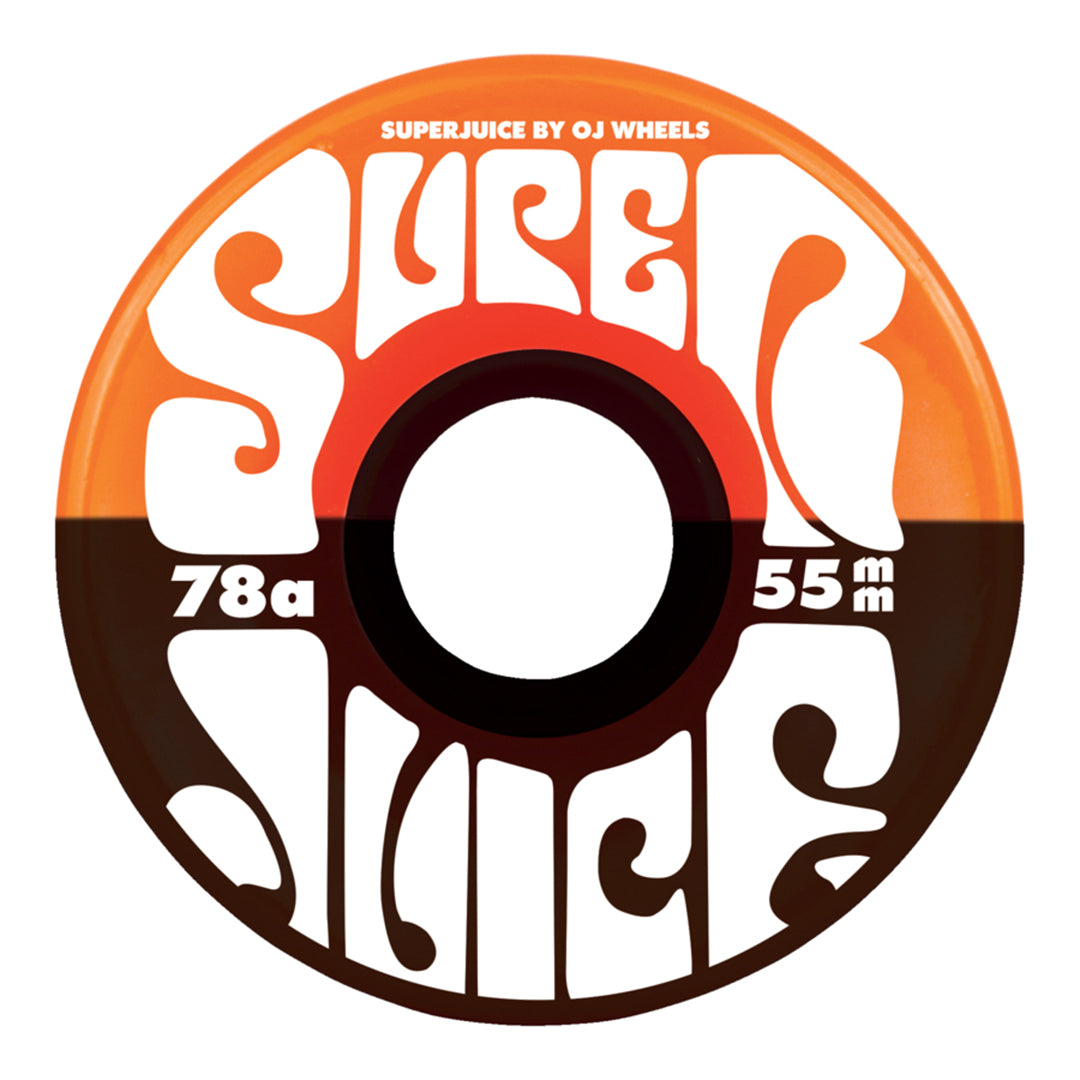 OJ WHEELS - SUPER JUICE ORANGE/BLACK 78A (55MM)