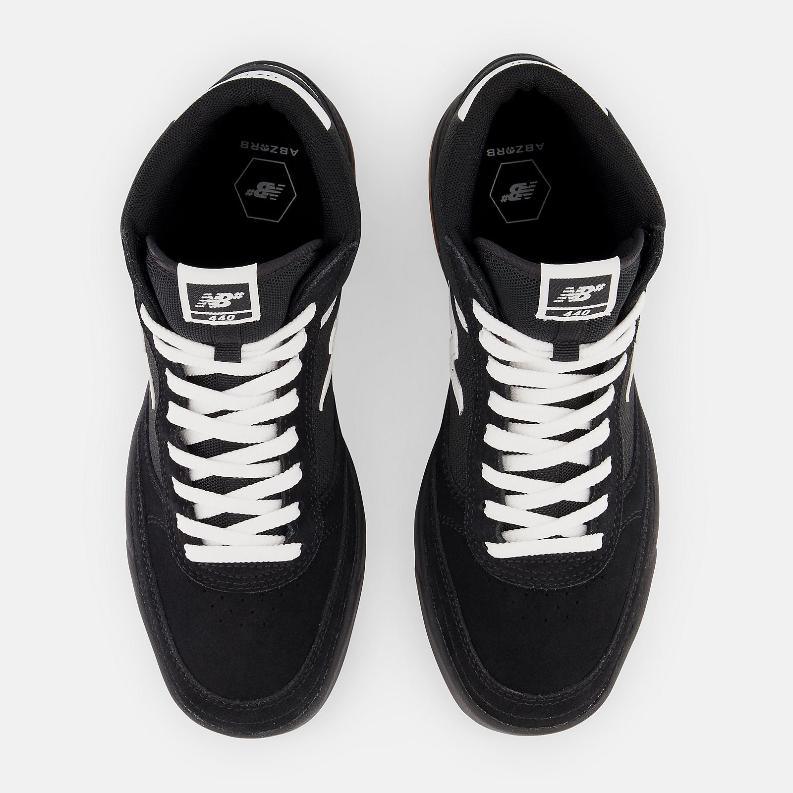 NEW BALANCE 440 HIGH BLACK WHITE The Drive Skateboard Shop