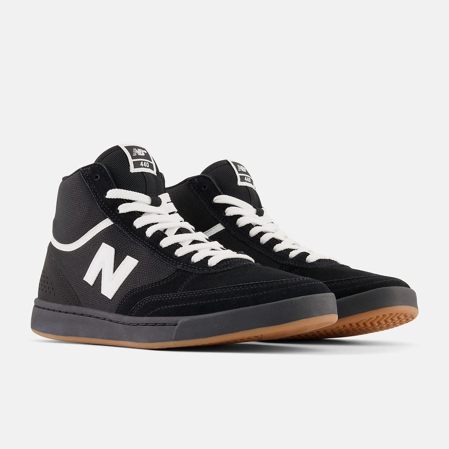 new balance 440 high white black