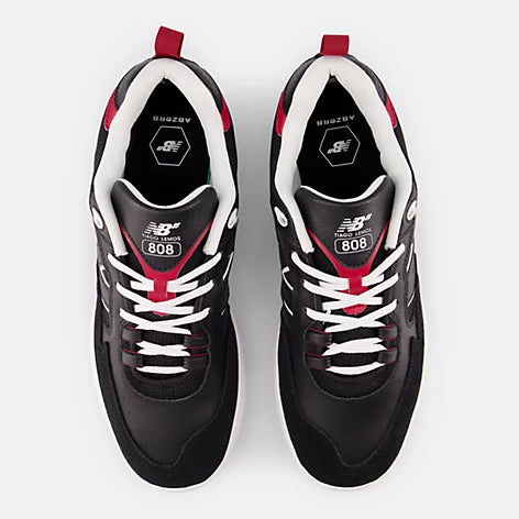 NEW BALANCE TIAGO 808 BLACK/RED - The Drive Skateshop