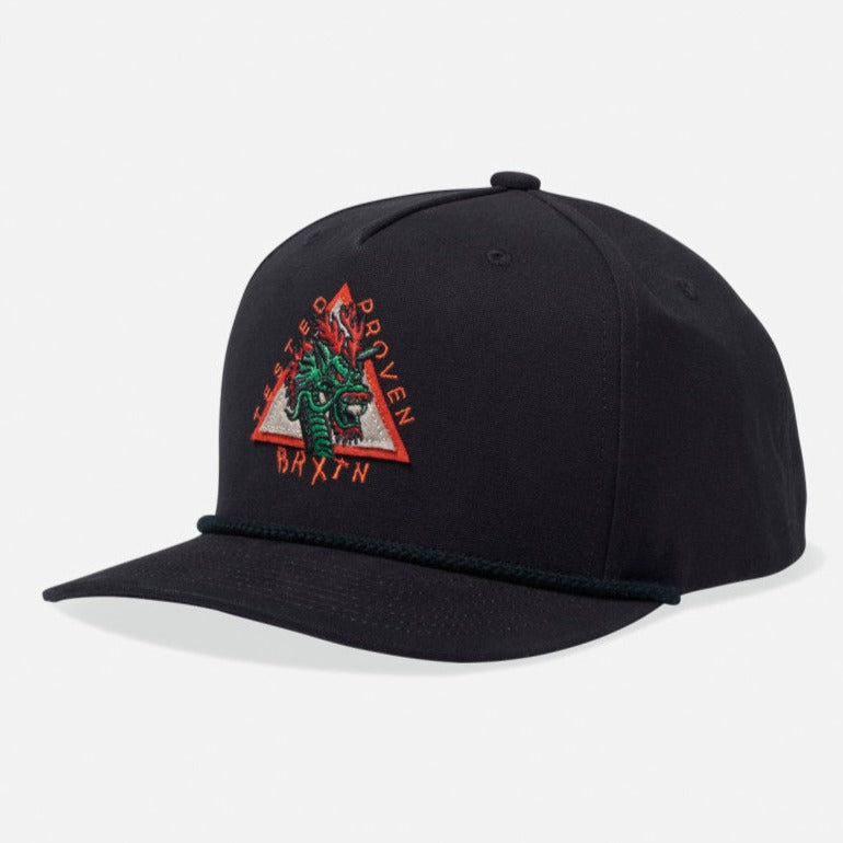 BRIXTON PUFF C SNAPBACK BLACK