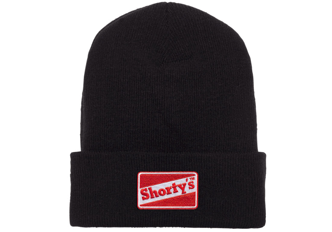 SHORTYS BEANIE OG LOGO BLACK | The Drive Skateshop