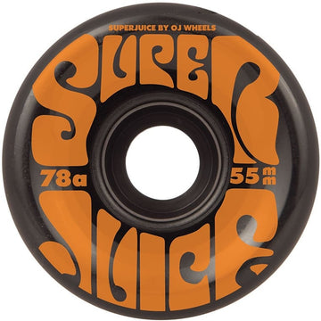 OJ WHEELS MINI SUPER JUICE BLACK 78A (55MM) - The Drive Skateshop