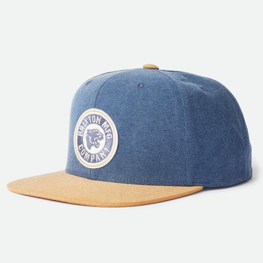 BRIXTON FORTE CROSSOVER MP SNAPBACK WASHED NAVY/KHAKI