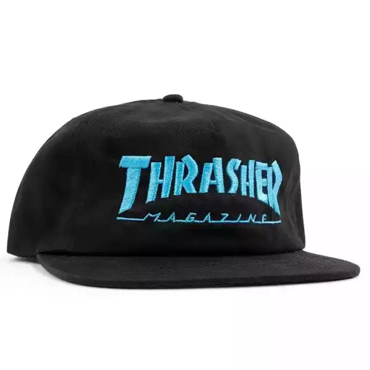 THRASHER SKATE MAG LOGO BLACK/BLUE SNAPBACK - The Drive Skateshop