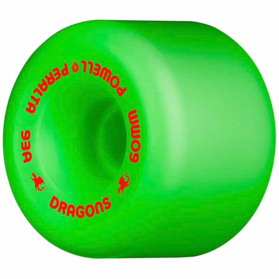 POWELL PERALTA DRAGON FORMULA GREEN RAT BONES WHEELS 93A (60MM X 39MM) - The Drive Skateshop