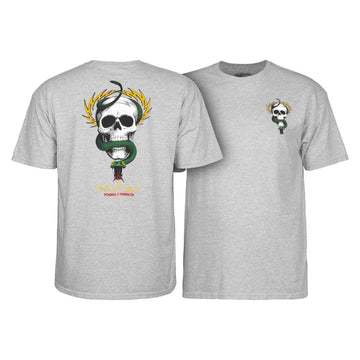 POWELL PERALTA S/S T-SHIRT - MIKE MCGILL SKULL AND SWORD ATHLETIC HEATHER - The Drive Skateshop
