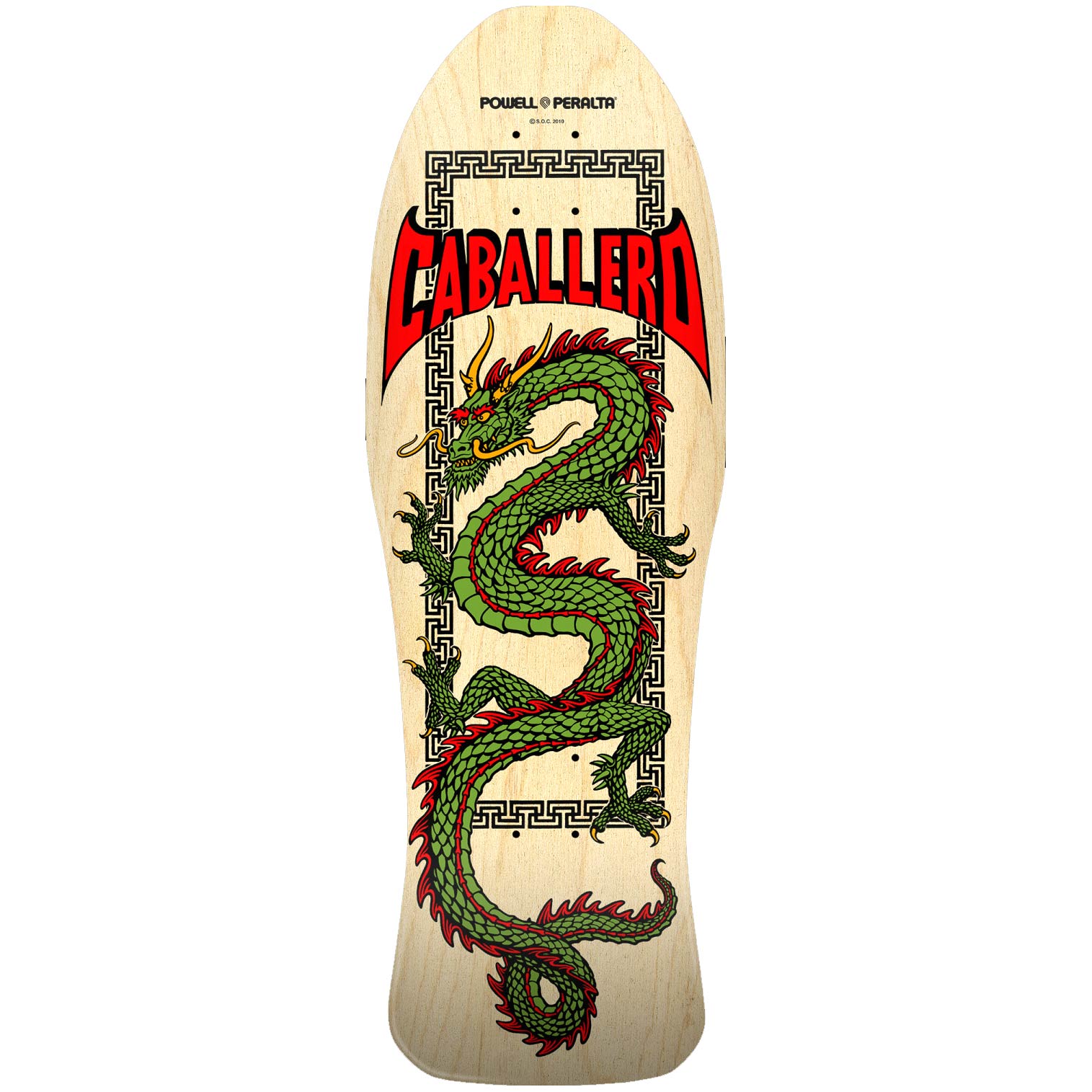 POWELL-PERALTA RE-ISSUE DECK - CHINESE DRAGON NATURAL (10&quot;) - The Drive Skateshop
