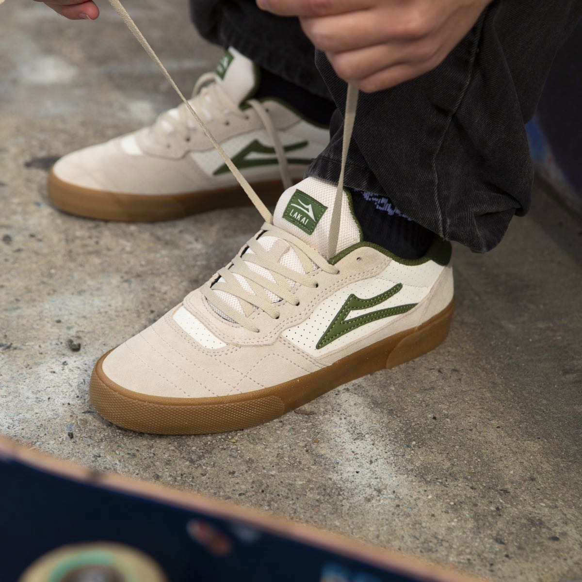 LAKAI CAMBRIDGE CREAM SUEDE – The Drive Skateboard Shop