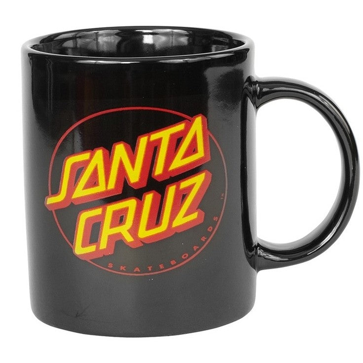 SANTA CRUZ MUG CLASSIC DOT BLACK - The Drive Skateshop