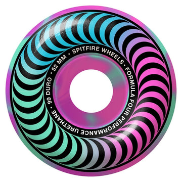 SPITFIRE WHEELS FORMULA FOUR 99A MULTISWIRL CLASSIC PINK/TEAL (52MM)