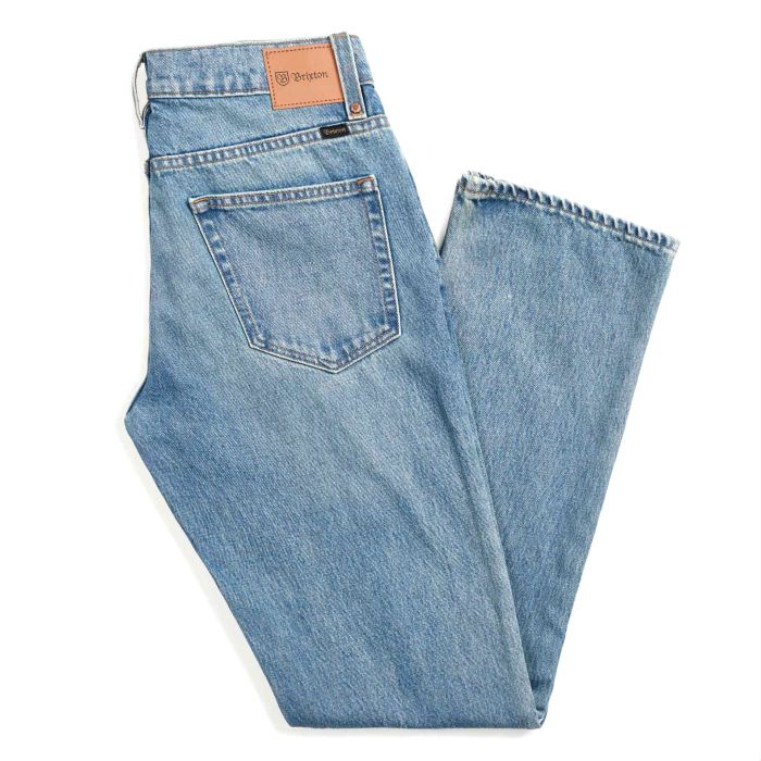 BRIXTON RESERVE 5-PKT DENIM PANT - FADED INDIGO - The Drive Skateshop