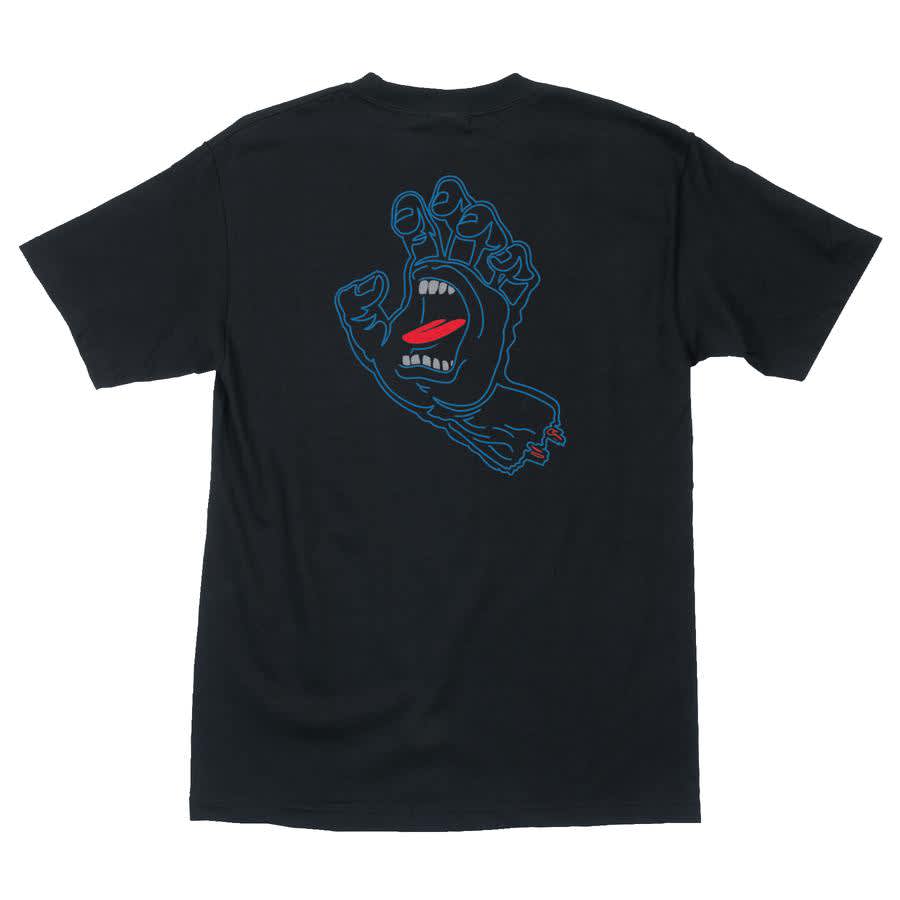 SANTA CRUZ T-SHIRT VOID HAND BLACK - The Drive Skateshop