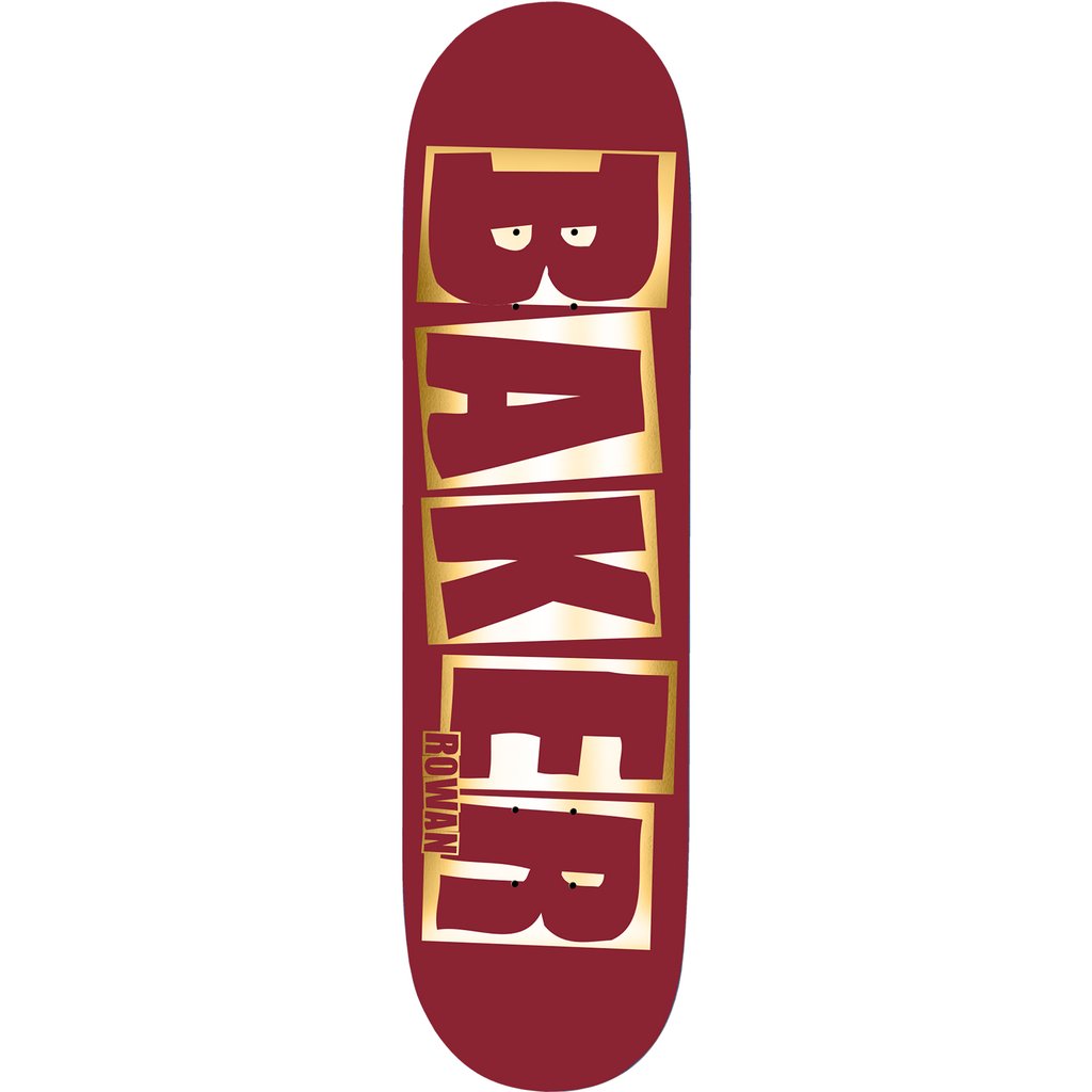 BAKER DECK - ROWAN ZORILLA BRAND NAME RED/FOIL (8.38&quot;) - The Drive Skateshop
