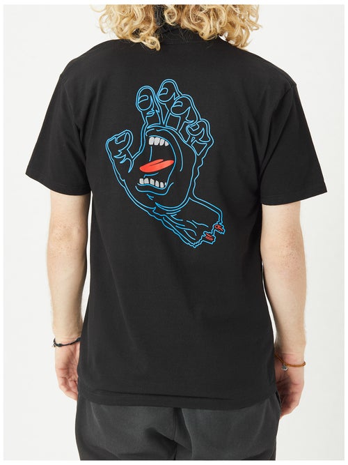 SANTA CRUZ T-SHIRT VOID HAND BLACK - The Drive Skateshop