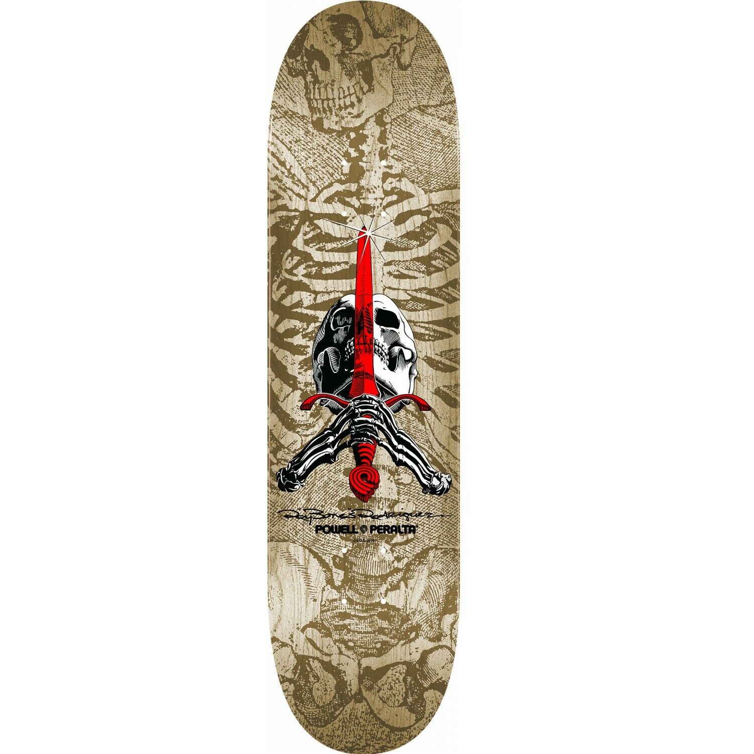 POWELL-PERLATA DECK - SKULL AND SWORD (9") - The Drive Skateshop