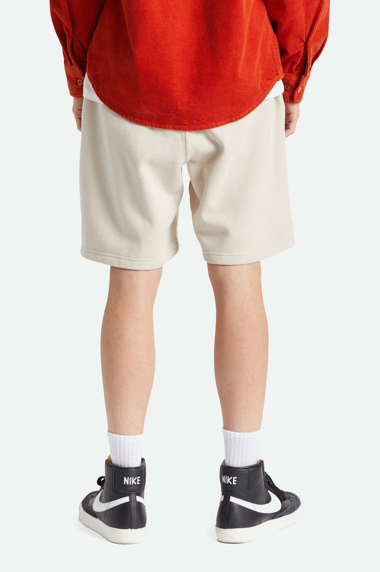 BRIXTON BETA SPLIT FLEECE SHORT - BEIGE