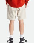 BRIXTON BETA SPLIT FLEECE SHORT - BEIGE