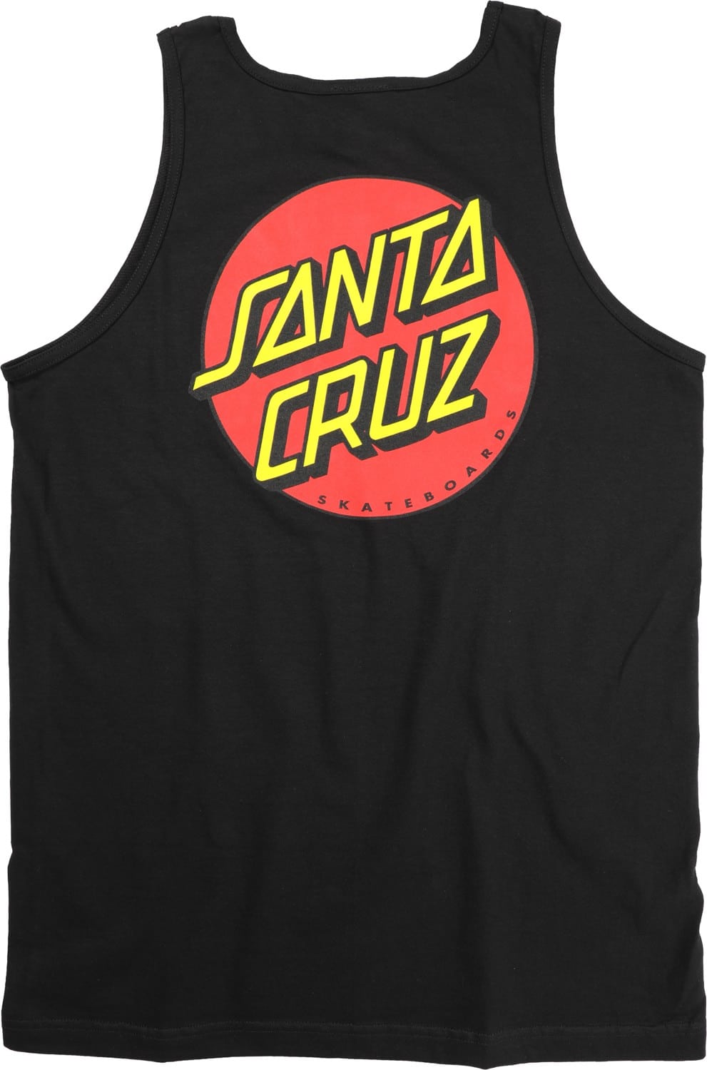 SANTA CRUZ TANK TOP CLASSIC DOT BLACK - The Drive Skateshop