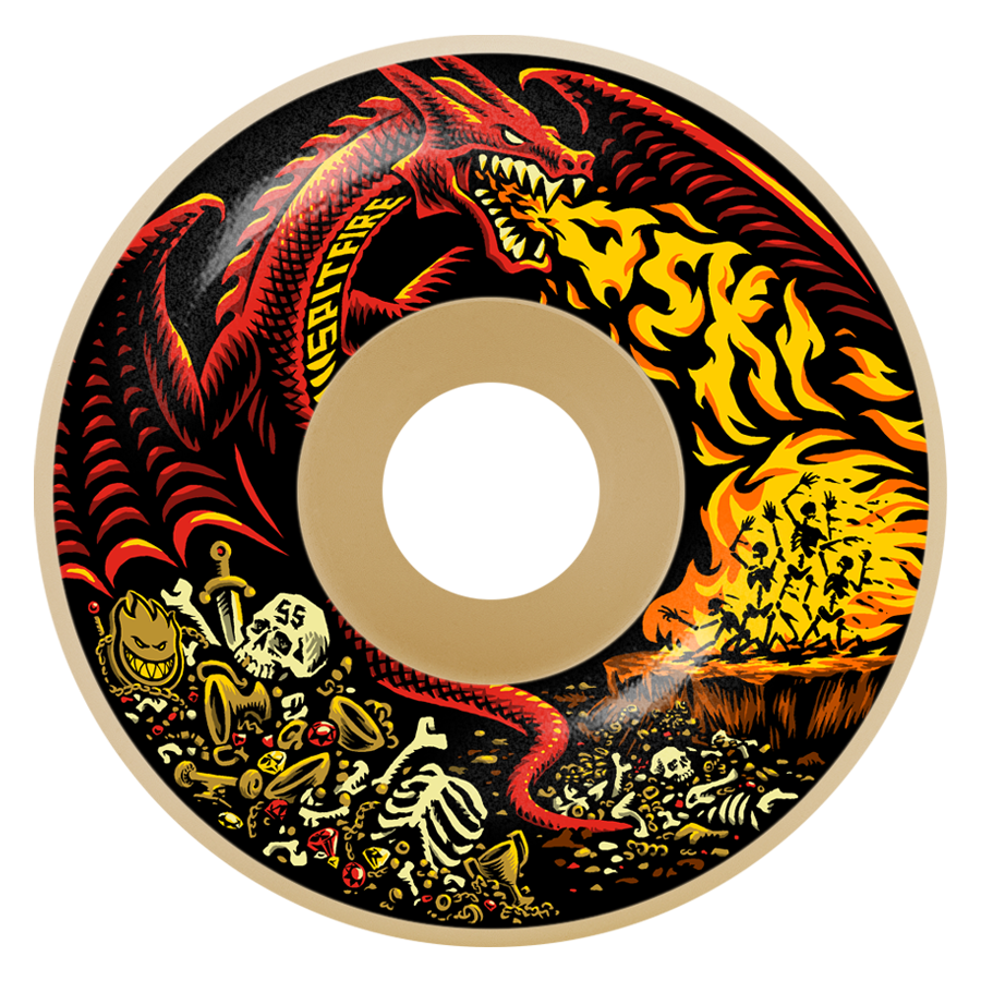SPITFIRE WHEELS - FORMULA 4 99A OSKI SCORCHED RADIALS (55MM) - The Drive Skateshop