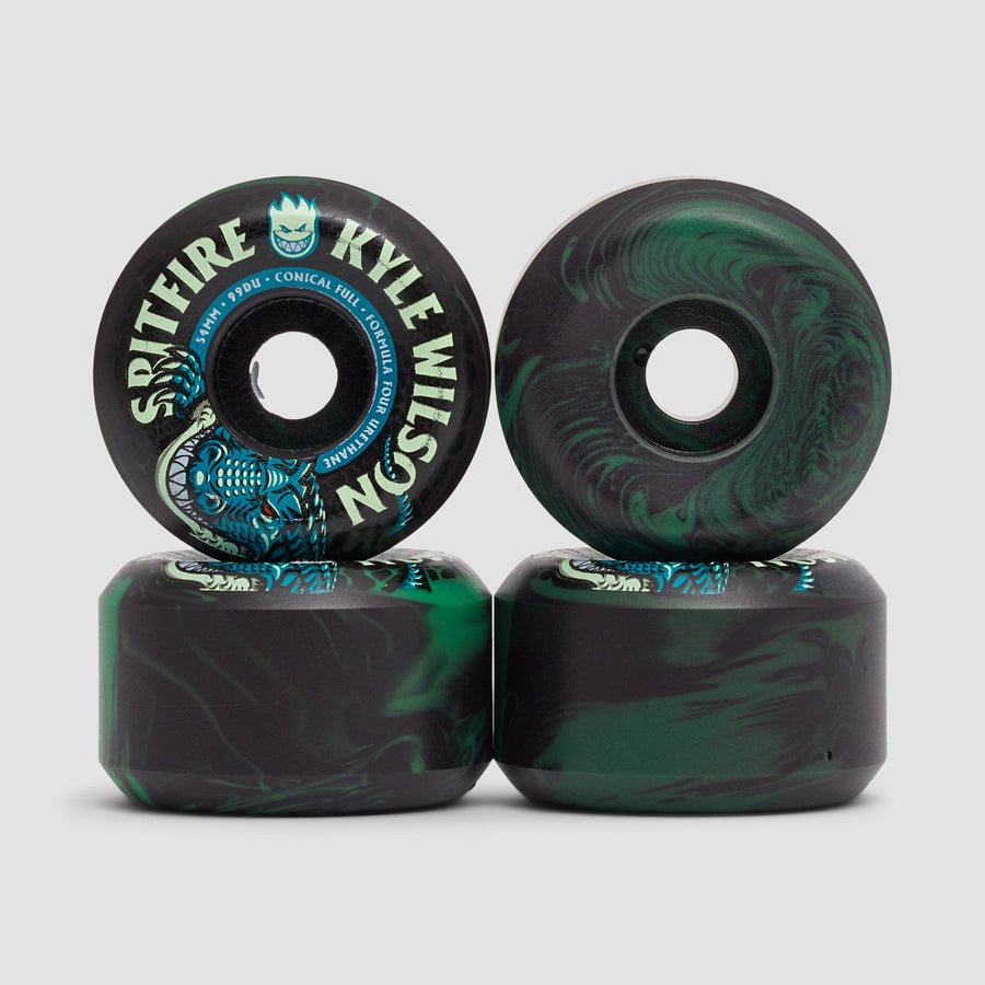 SPITFIRE WHEELS FORMULA FOUR KYLE WILSON DEATH ROLL 99A CONICAL FULL (54MM) - The Drive Skateshop