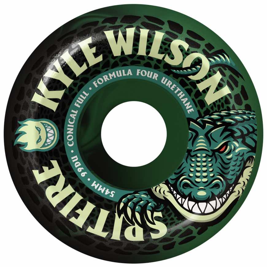SPITFIRE WHEELS FORMULA FOUR KYLE WILSON DEATH ROLL 99A CONICAL FULL (54MM) - The Drive Skateshop