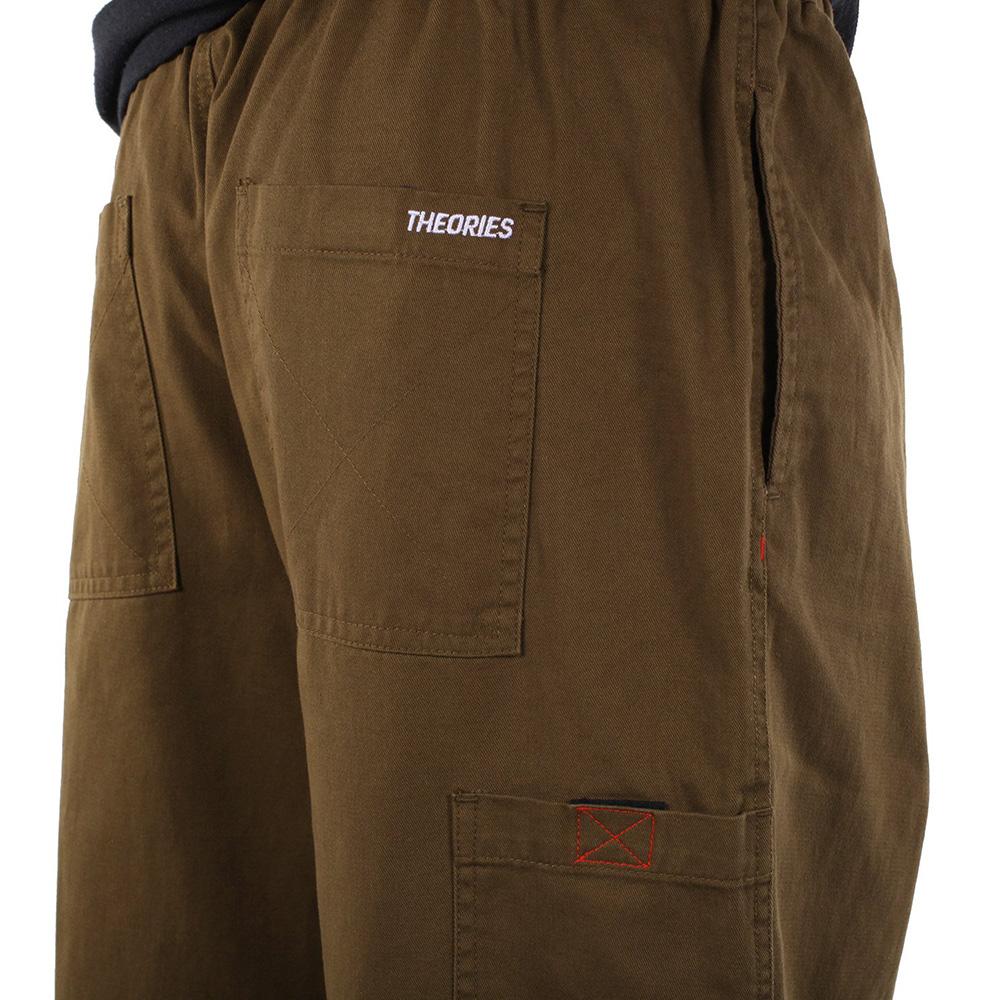 THEORIES PANTS STAMP LOUNGE BROWN - The Drive Skateshop