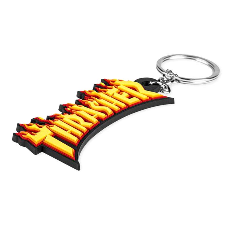 THRASHER FLAME KEYCHAIN