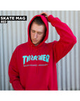 THRASHER HOODIE SKATE MAG RED - The Drive Skateshop
