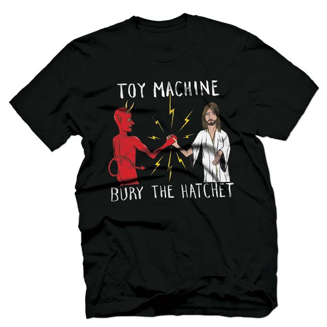 TOY MACHINE BURY THE HATCHET T-SHIRT BLACK - The Drive Skateshop