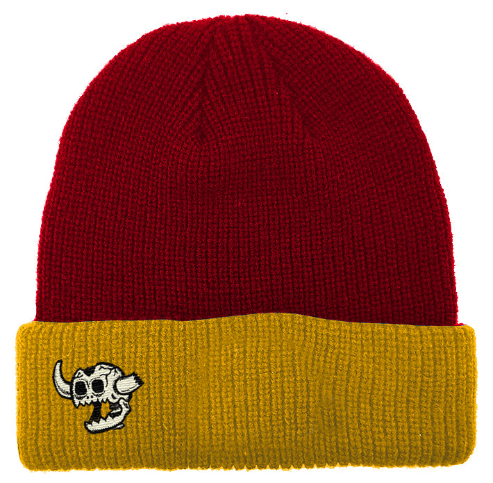 TOY MACHINE BEANIE MONSTER CUFF MAROON
