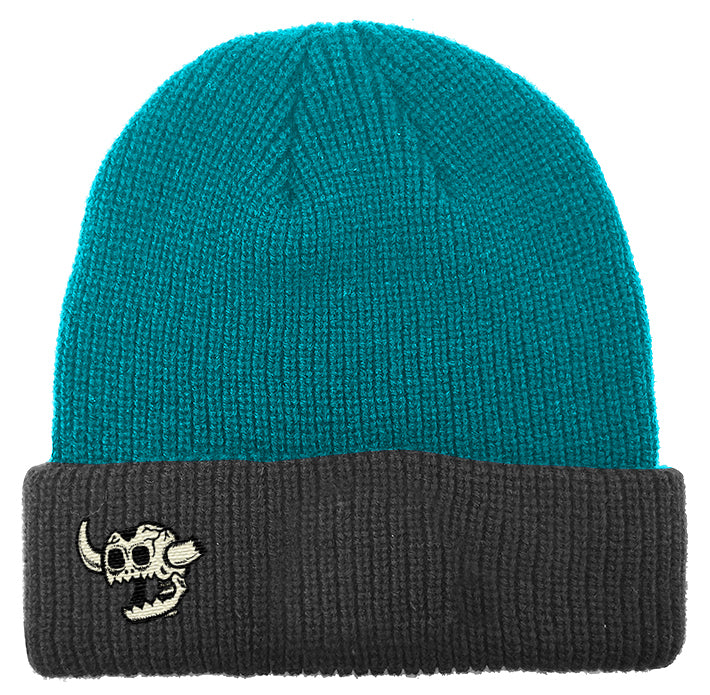 TOY MACHINE BEANIE MONSTER CUFF TEAL